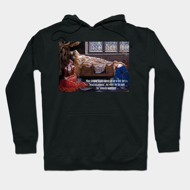 All Day In Bed Hoodie by ArtShare